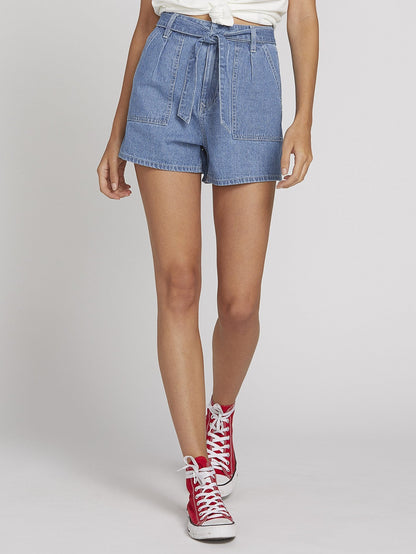 Shorts mit Zungenbindung – Gestreift
