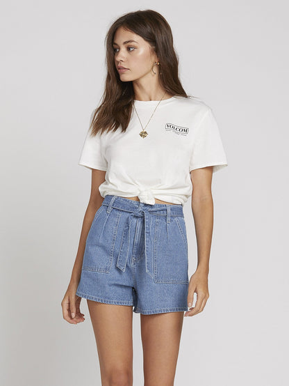 Shorts mit Zungenbindung – Gestreift