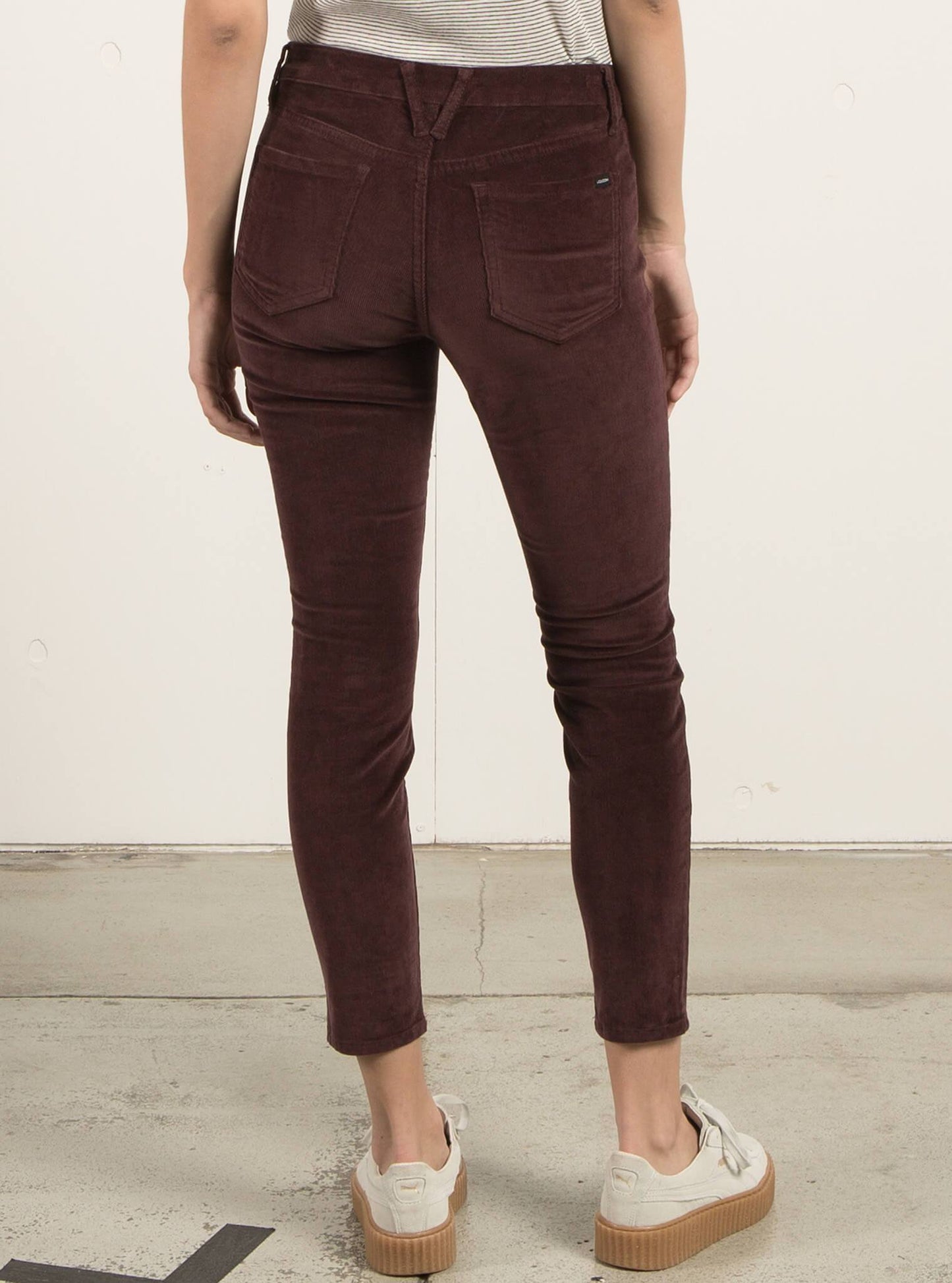 Super Stoned Ankle Jeans - Plum