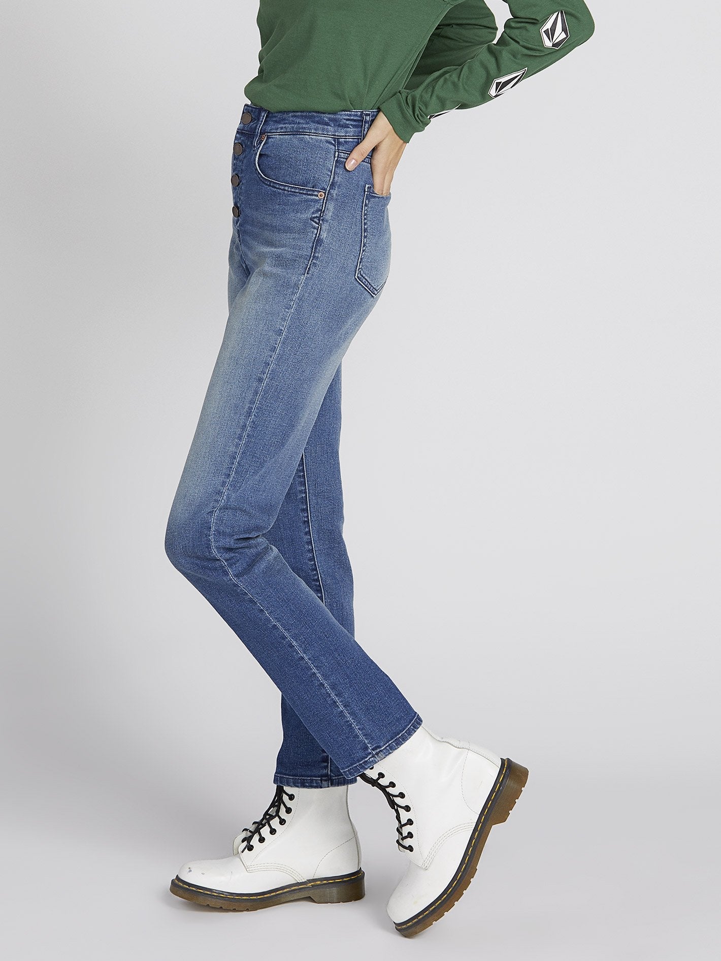 Jean Super Stoned Skinny - Medium Blue Wash