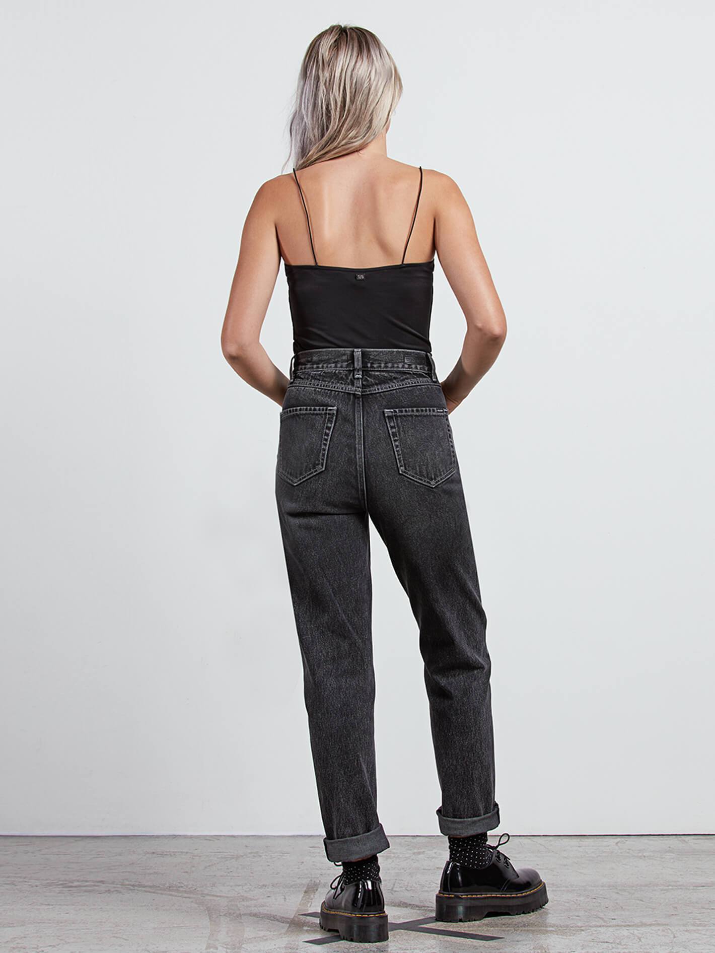 GMJ Stone Jeans - Tintenschwarz
