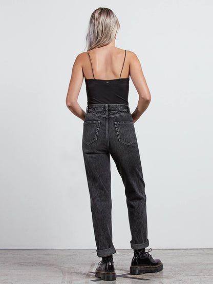 GMJ Stone Jeans - Tintenschwarz
