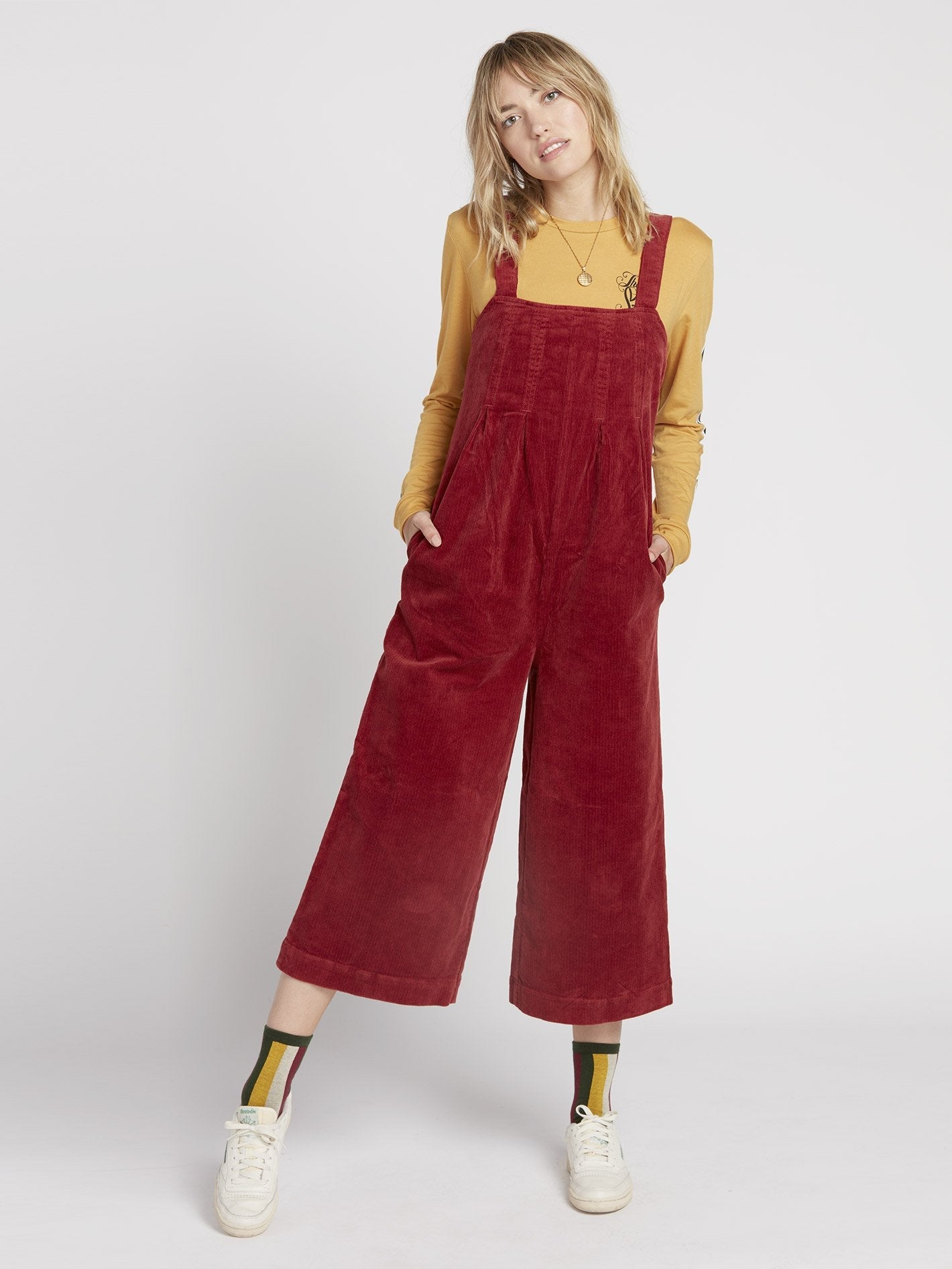 Oh My Cord-Overalls - Auburn