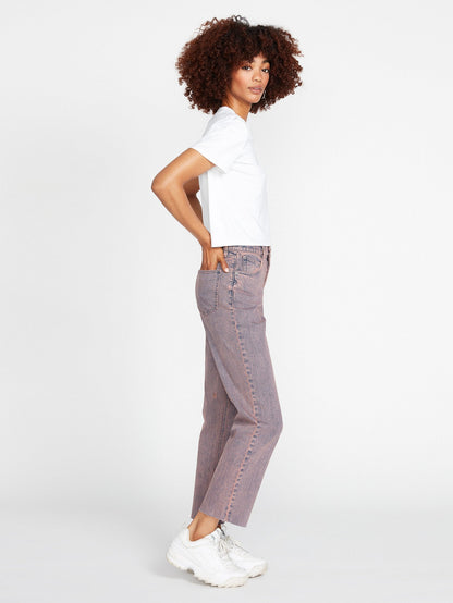 Stoned Straight Jeans - CORAL HAZE