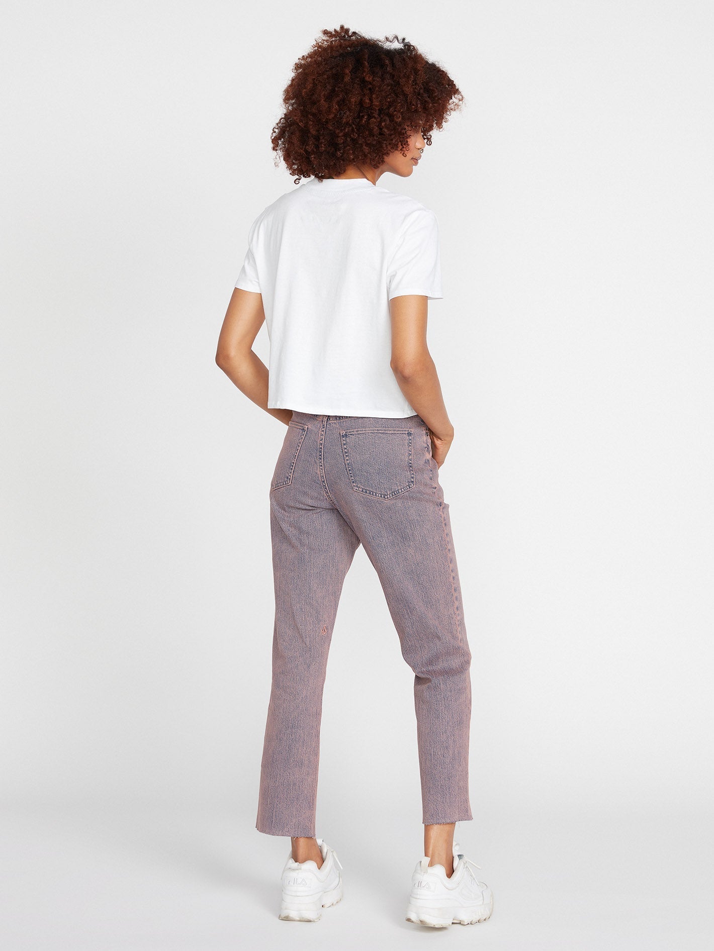 Stoned Straight Jeans - CORAL HAZE