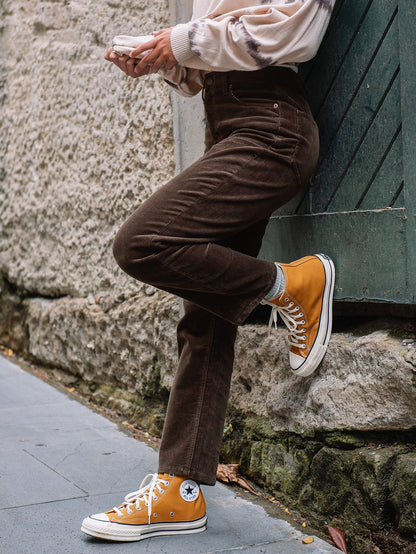 Pantalon en velours côtelé Stoned Straight - ESPRESSO