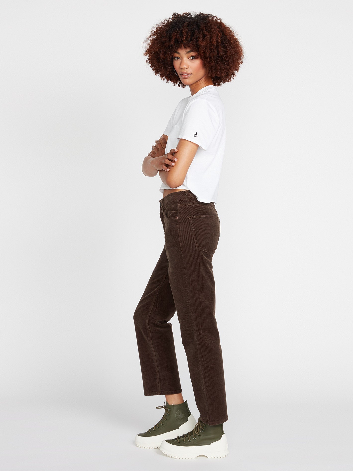 Pantalon en velours côtelé Stoned Straight - ESPRESSO