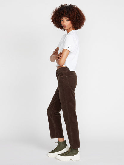 Pantalon en velours côtelé Stoned Straight - ESPRESSO