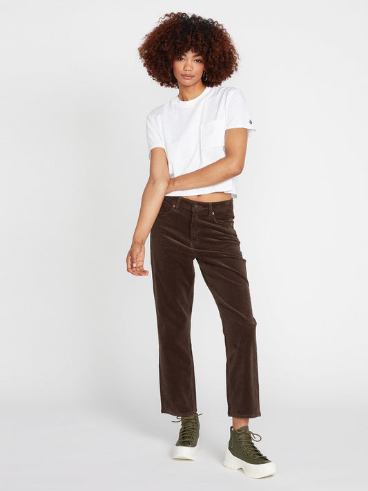 Pantalon en velours côtelé Stoned Straight - ESPRESSO