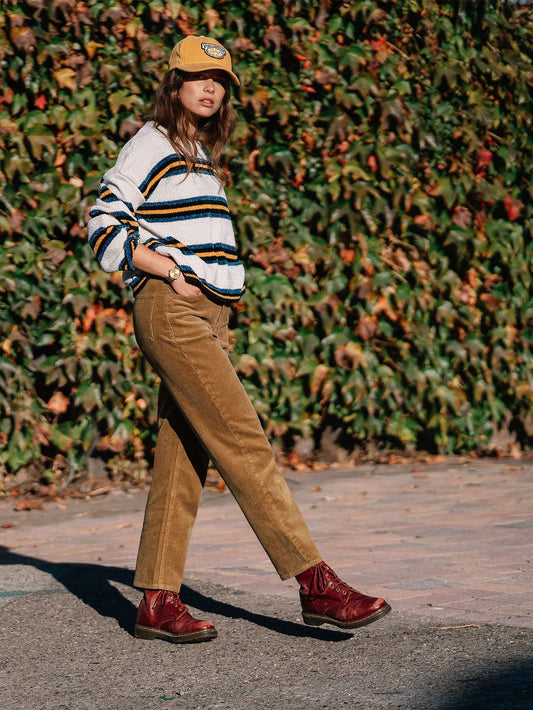 Stoned Straight Jeans - VINTAGE GOLD