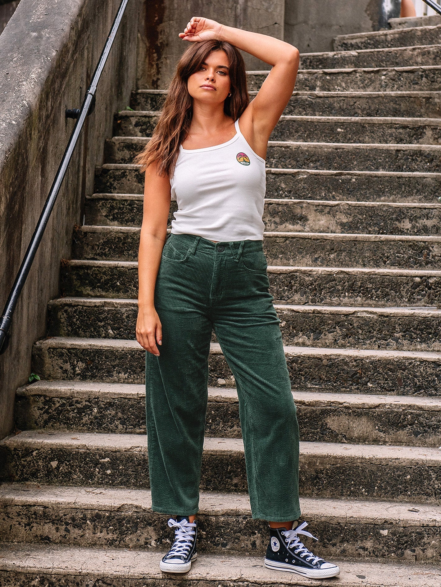 Weellow Corduroy Pants - DARK PINE