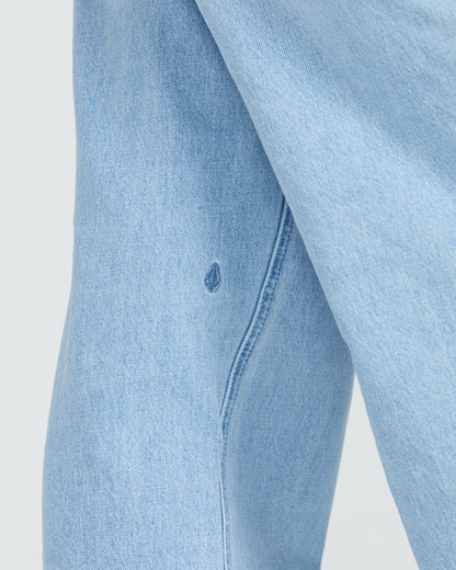 Stoned Boyfriend-Jeans mit hohem Bund – BLUE BIRD