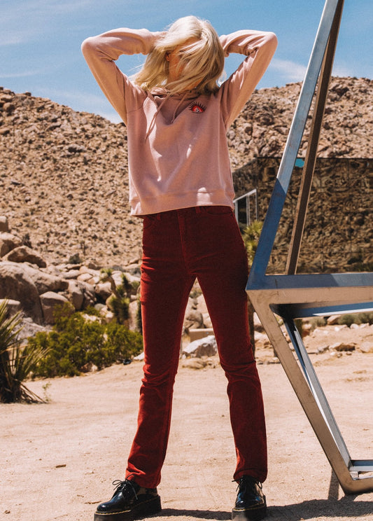 Pantalon bootcut Stoned - BARK BROWN