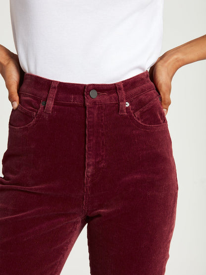 Stoned bootcut pants - BARK BROWN