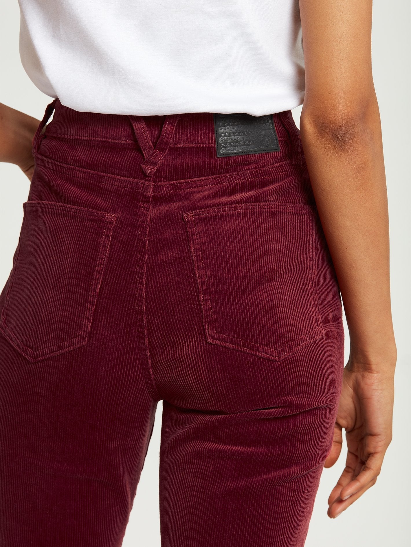 Stoned bootcut pants - BARK BROWN