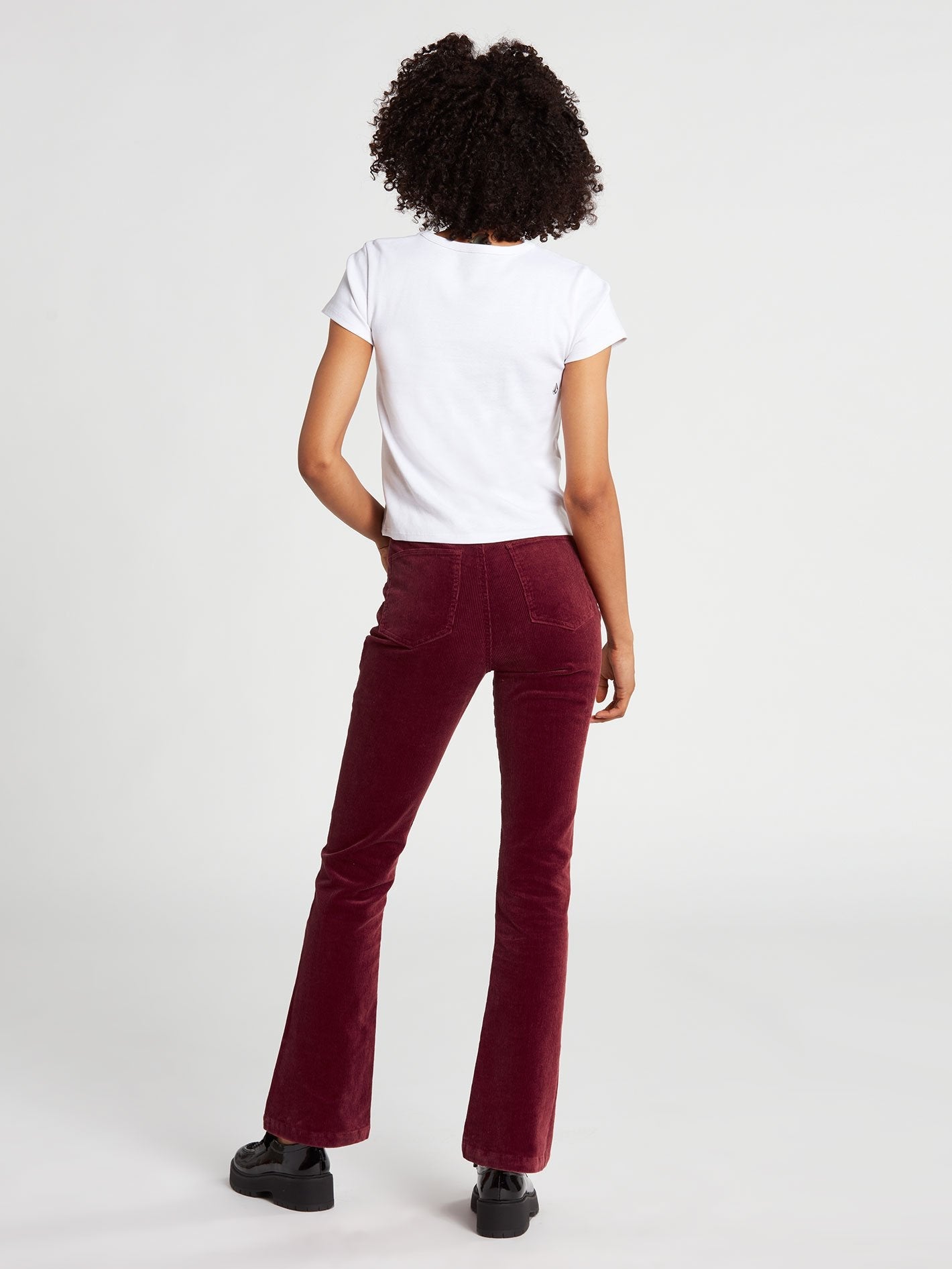 Stoned bootcut pants - BARK BROWN