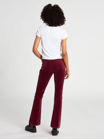 Stoned bootcut pants - BARK BROWN