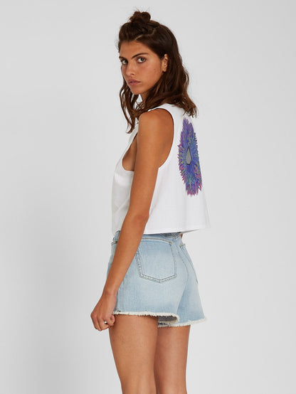 Stoney High Rise Shorts - Sun Faded Indigo