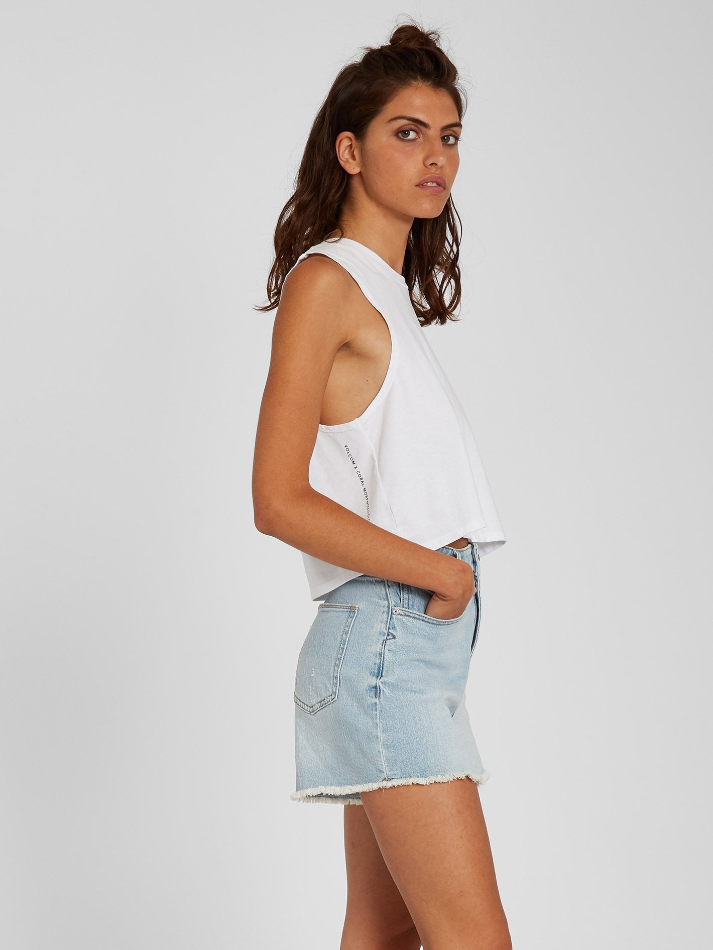 Stoney High Rise Shorts - Sun Faded Indigo