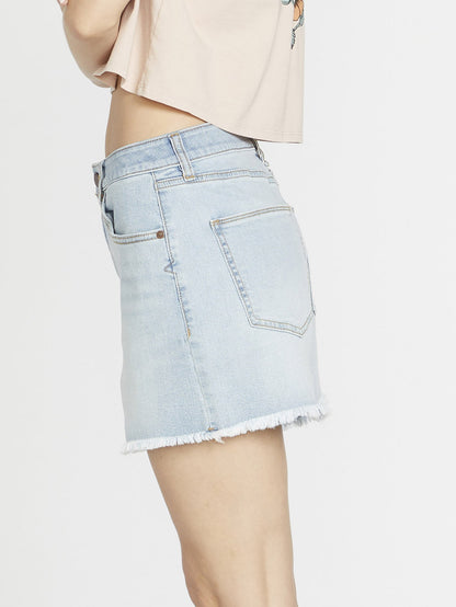 Stone Step Hirise Shorts - Retro Blue