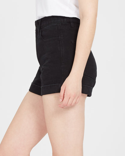 Weellow Jeansshorts - SCHWARZ