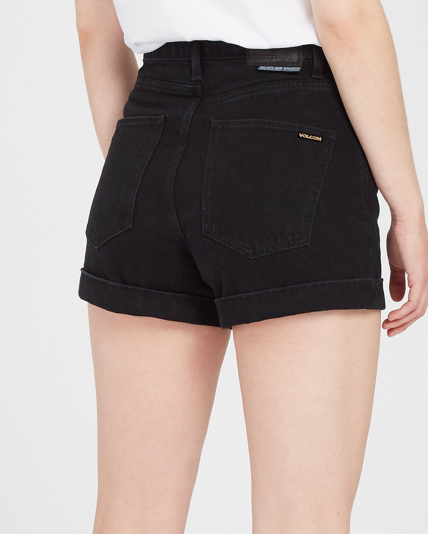 Weellow Jeansshorts - SCHWARZ