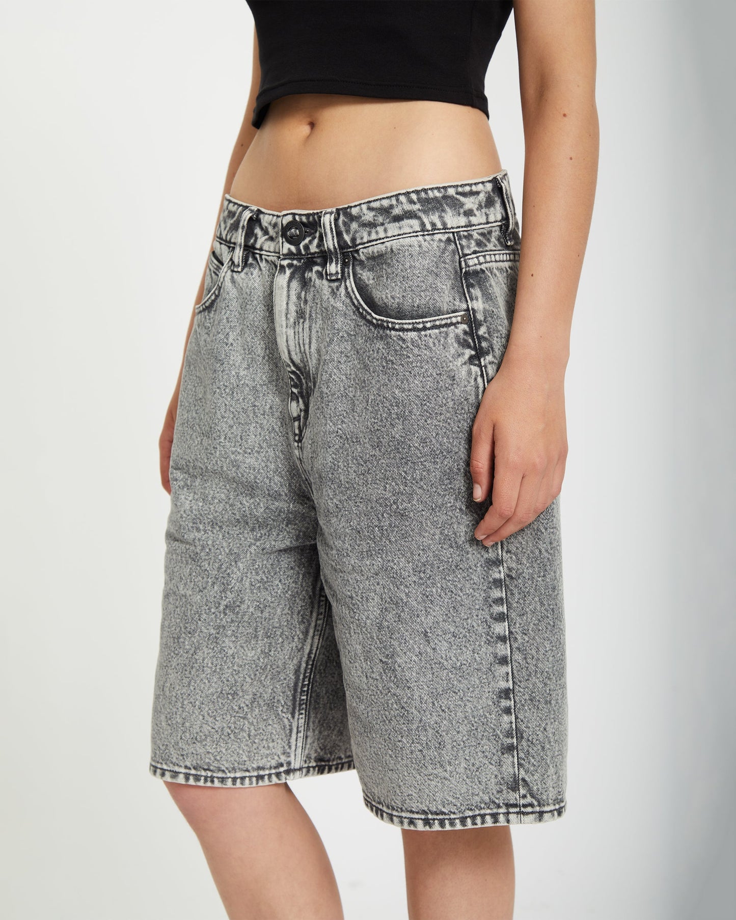 Short Denim Beeggy - GREY VINTAGE