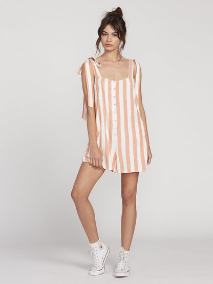 Coco Playsuit mit Bindebändern – GUAVA