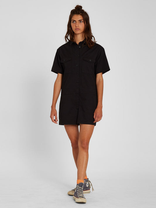 Whawhat Playsuit - Schwarz