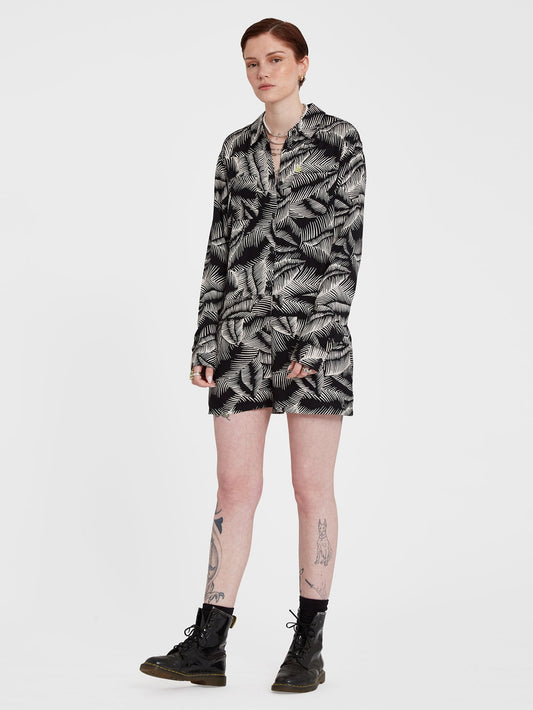 Combishort Stay Palm - BLACK WHITE