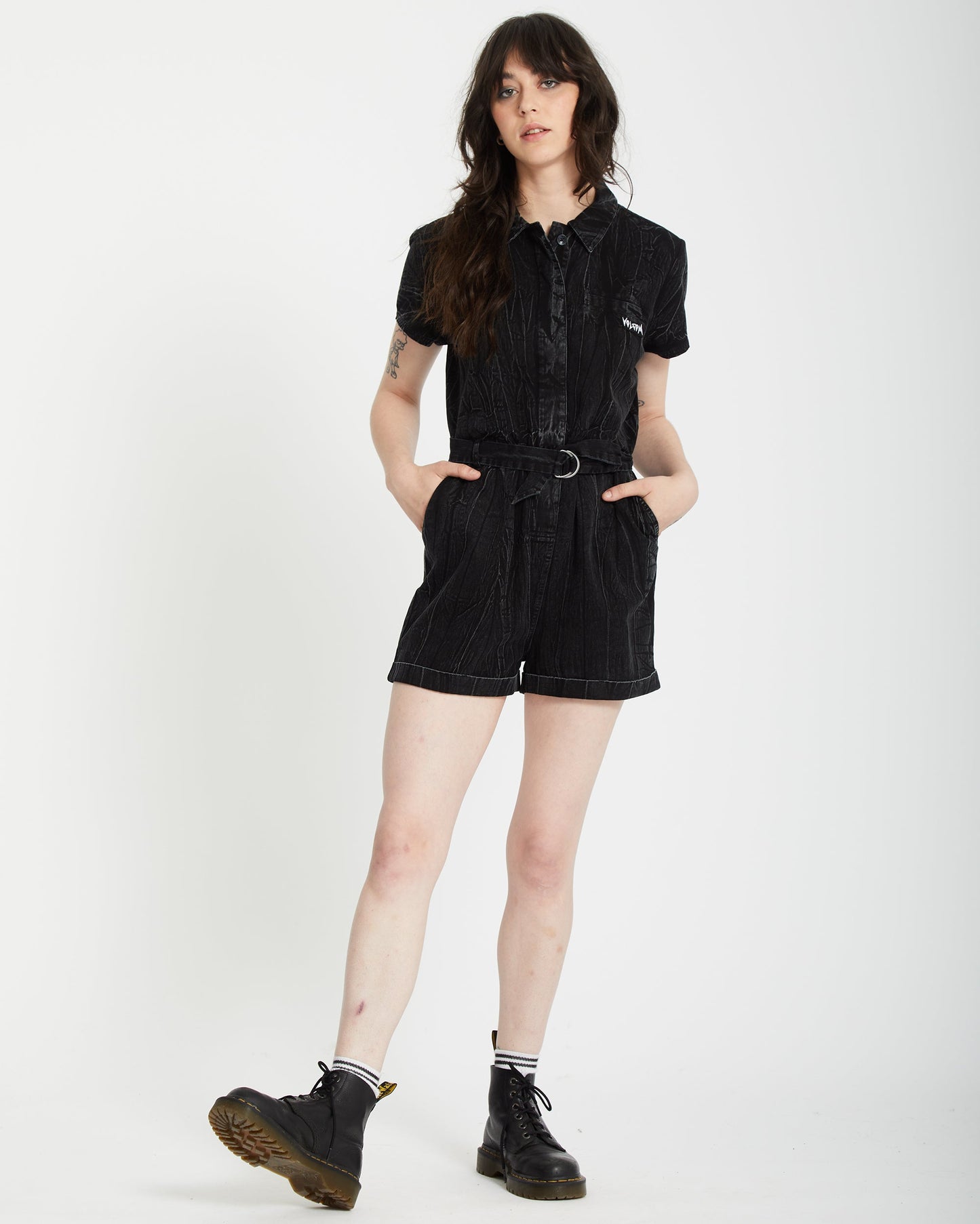 Combishort Asphalt - BLACK MARBLE WASH