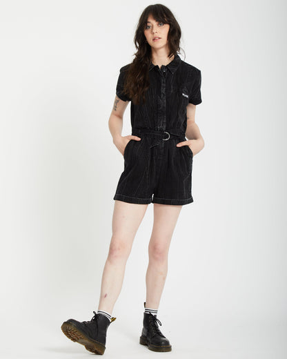 Combishort Asphalt - BLACK MARBLE WASH
