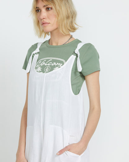 Lil Playsuit mit Bindebändern – WEISS