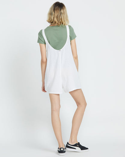 Lil Playsuit mit Bindebändern – WEISS