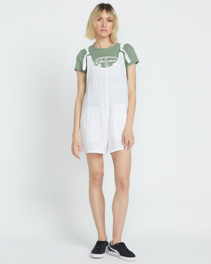 Lil Playsuit mit Bindebändern – WEISS