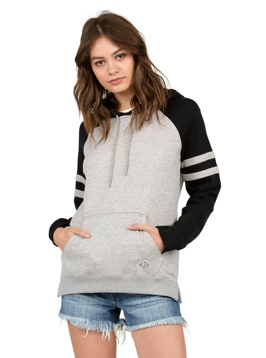Lived In Color Block Pullover Hoody - Heather Grey