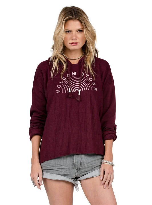 Lived In Pullover Hoodie - Merlot