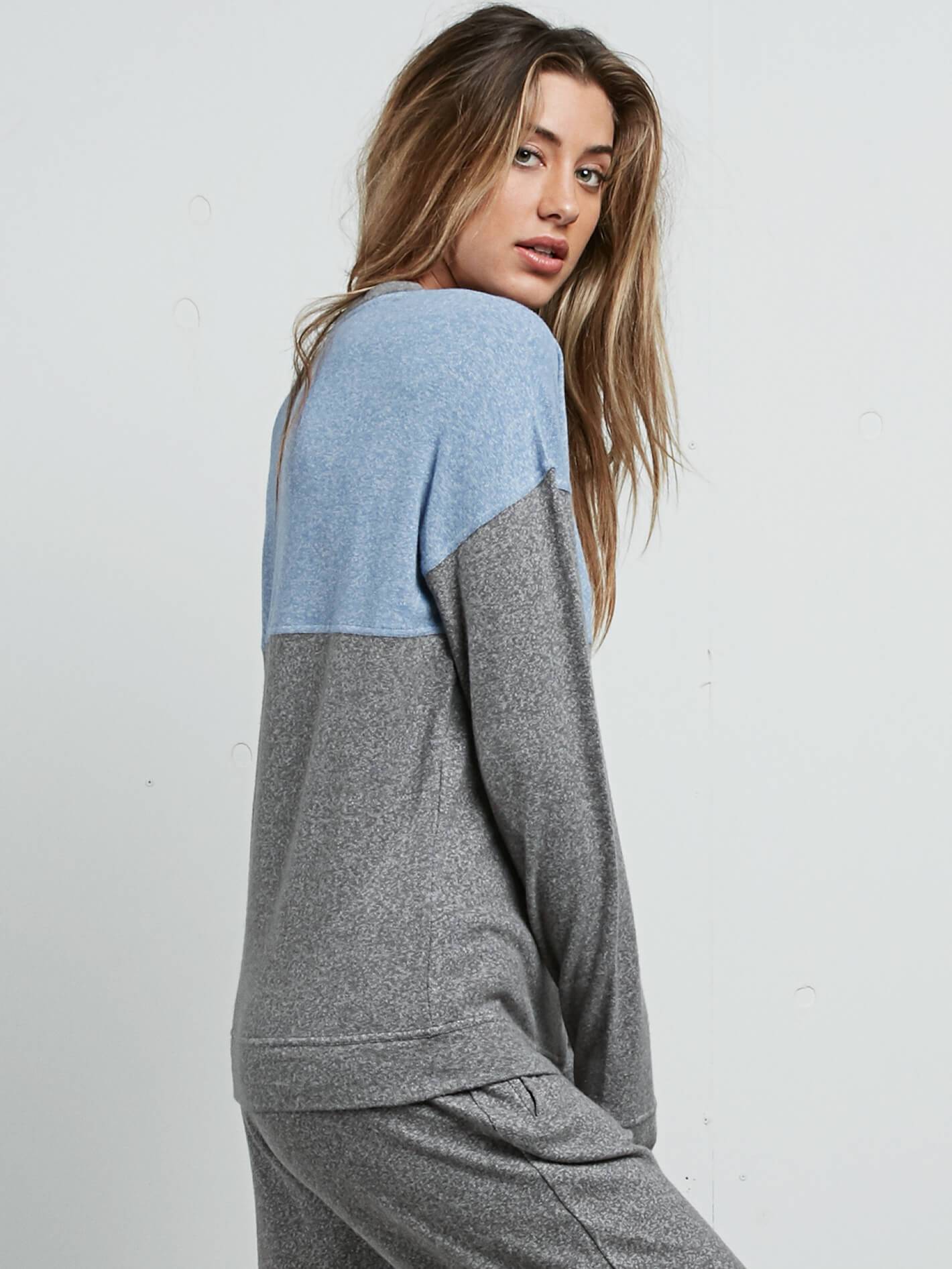 Lil Crew Fleece-Sweatshirt - Anthrazitgrau