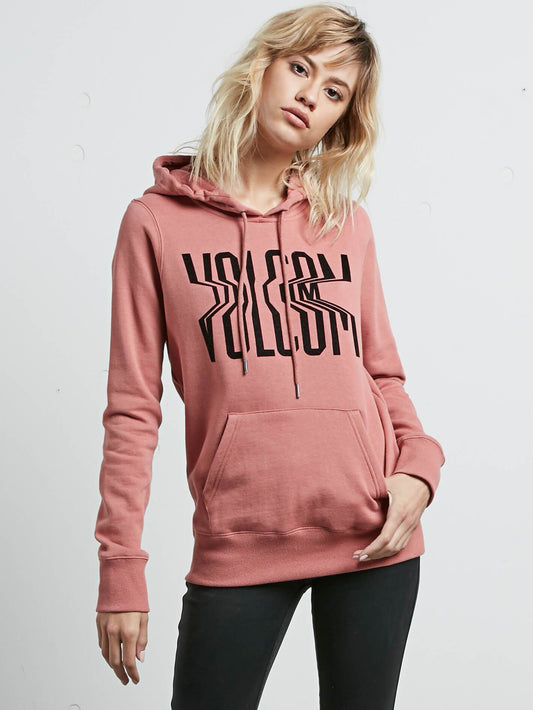Sweatshirt à capuche Volcom Stone - Mauve