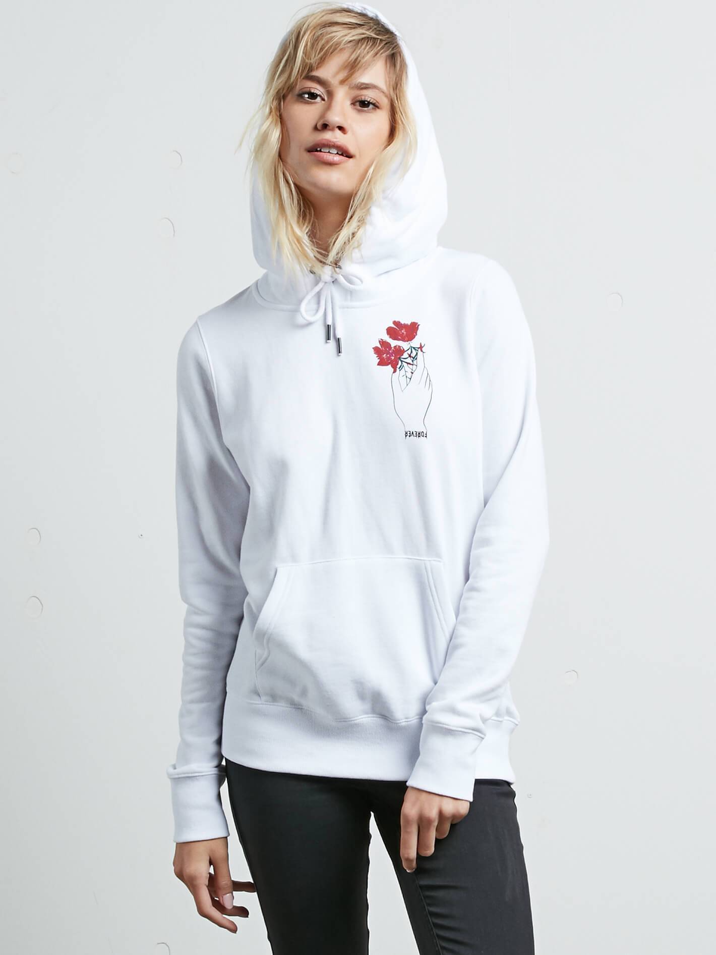 Volcom Stone Hooded Sweatshirt - White