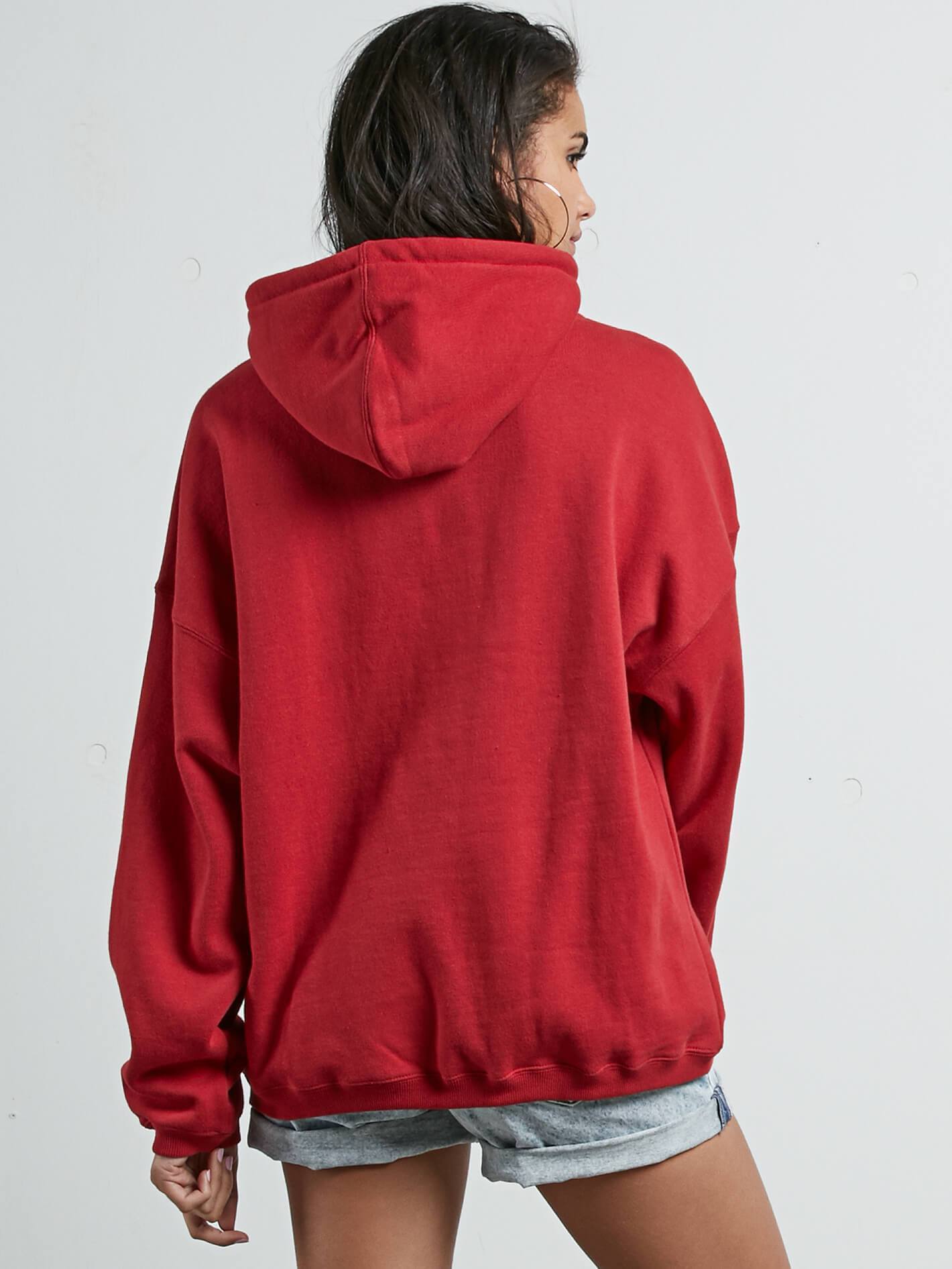 Roll It Up Hoodie - Chili Red