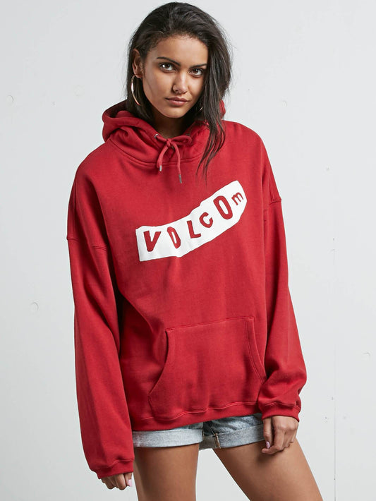 Sweatshirt à capuche Roll It Up - Chili Red