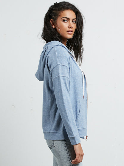 Sweatshirt à capuche Lil Zip - Washed Blue