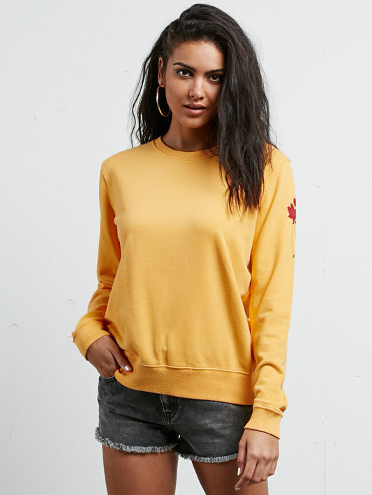 Sweatshirt Sound Check Fleece - Citrus Gold