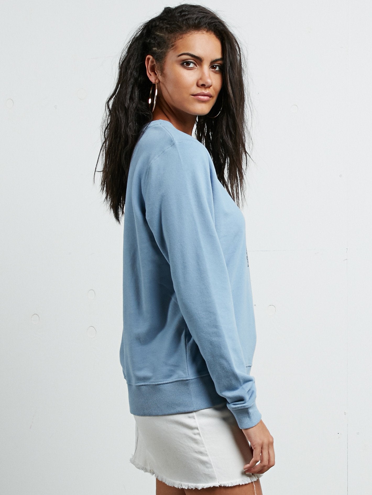 Sound Check Fleece Sweatshirt - Washed Blue