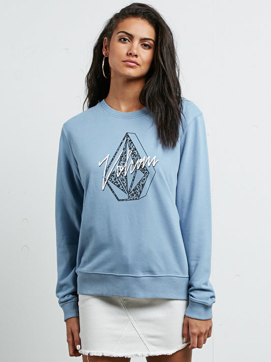 Sweatshirt Sound Check Fleece - Washed Blue