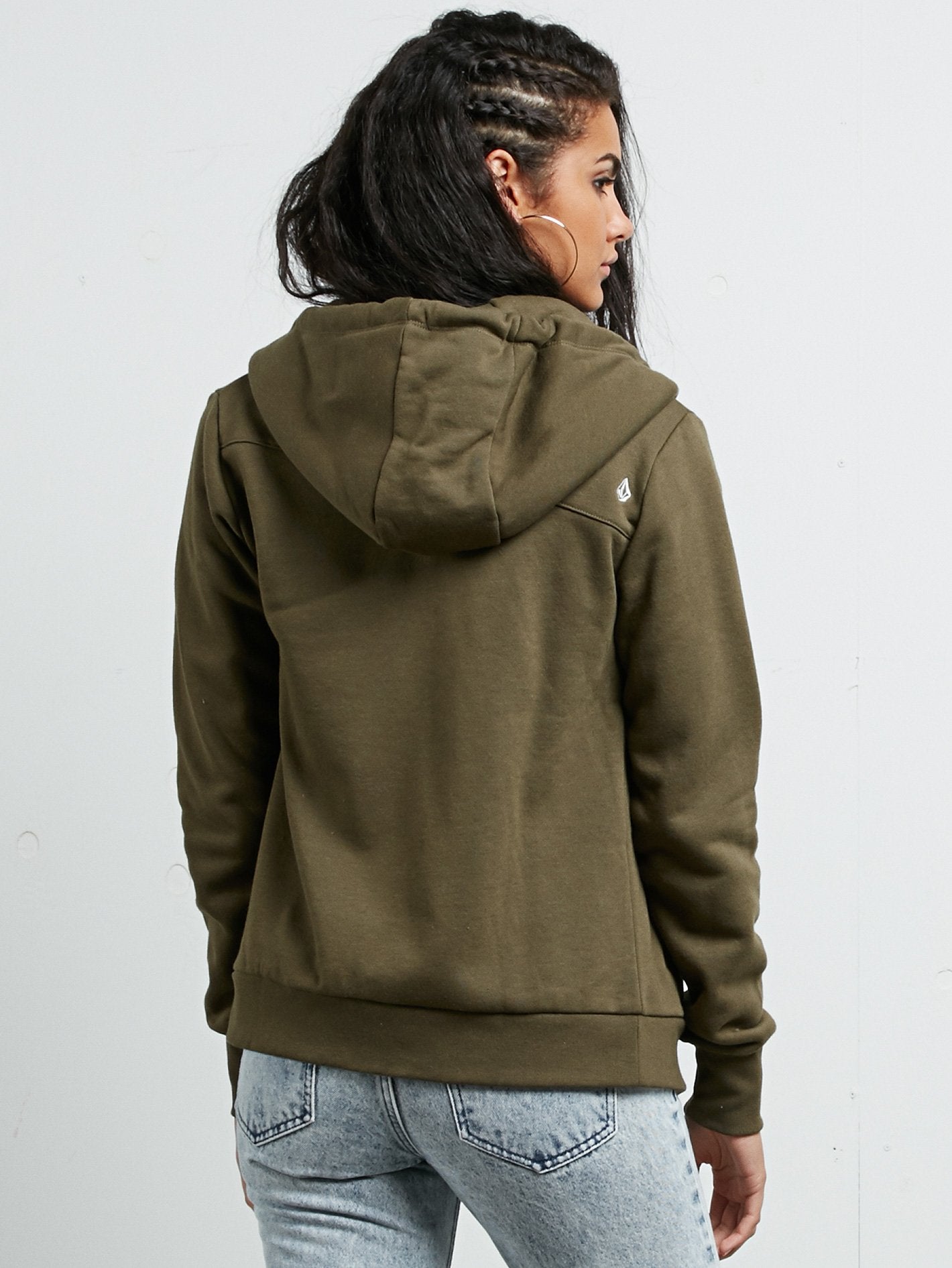 Walk On By Kapuzenpullover mit Reißverschluss – Dunkles Camouflage