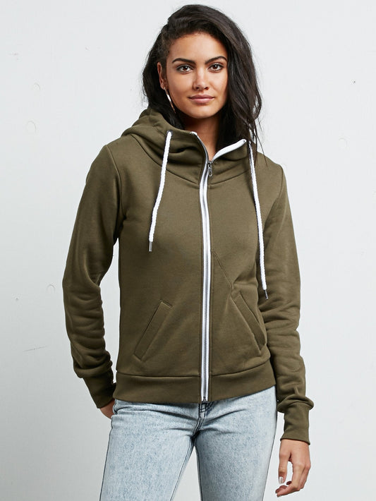 Sweatshirt zippé à capuche Walk On By - Dark Camo