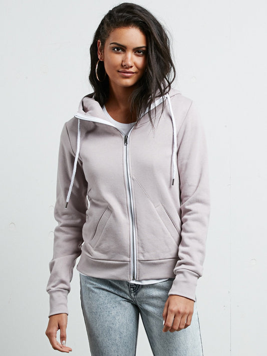 Sweatshirt zippé à capuche Walk On By - Steel Purple