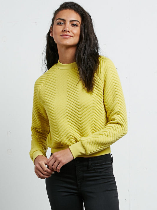 Pullover Cozy Dayz Crew Neck - Citron